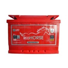Автомобільний акумулятор RED HORSE Professional Line 6СТ-60Ah АзЕ 600A (EN)