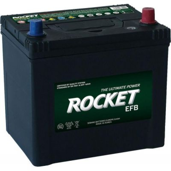 Автомобільний акумулятор ROCKET EFB Japan 6СТ-65Ah АзЕ ASIA 550A (CCA) EFB Q85L