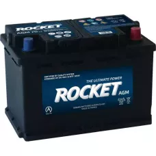 Автомобільний акумулятор ROCKET AGM 6СТ-70Ah АзЕ 760A (CCA) AGM L3