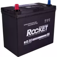 Автомобільний акумулятор ROCKET Japan 6СТ-45Ah Аз 430A (CCA) з перехідником під клему STD SMF 55B24R