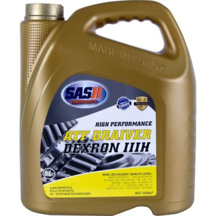 Масло трансмиссионное SASH ATF DRAIVER DEXRON III-H 5л 100867