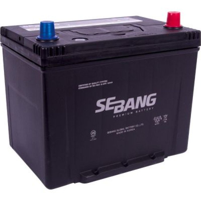 Автомобільний акумулятор SEBANG Japan 6СТ-70Ah АзЕ ASIA 600A (CCA) SMF 80D26L