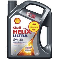 Автомобільна моторна олива SHELL Helix Ultra SAE 5W-40 5л