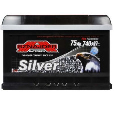 Автомобильный аккумулятор SZNAJDER Silver (LB3) 75Ah 740A R+  (h=175) 575 87