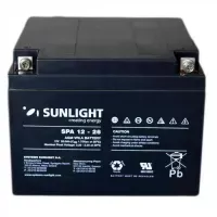 Аккумулятор тяговый SUNLIGHT 26Ah 12V