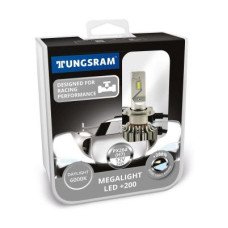 Автолампа TUNGSRAM Megalight LED +200 комплект (H7, 6000K, 12V, 24W) TU 60450.2K