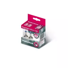 Автолампа TUNGSRAM Megalight Ultra +120 комплект (P43t, H4, 12V, 60/55W) TU 50440SNU.2D