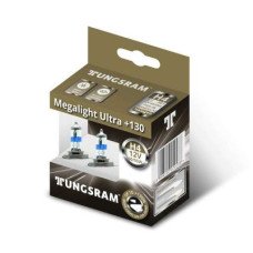 Автолампа TUNGSRAM Megalight Ultra +130 комплект (P43t, H4, 12V, 60/55W) TU 50440SNU.2D