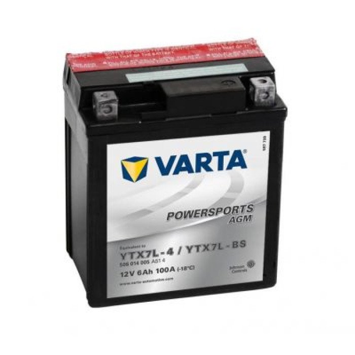 Мото аккумулятор VARTA AGM Funstart 12V YTX7L-BS