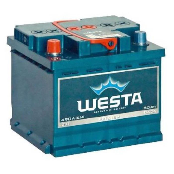 Автомобильный аккумулятор Westa 6СТ-50Ah Аз 490A (EN)