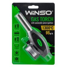 Пальник газовий WINSO з автоматичним п'єзорозпалом довжина сопла 68мм 260220