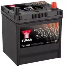 Автомобильный аккумулятор YUASA SMF Japan 6СТ-50Ah АзЕ ASIA 450A (EN) YBX3008