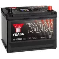 Автомобильный аккумулятор YUASA SMF Japan 6СТ-70Ah АзЕ ASIA 570A (EN) YBX3068