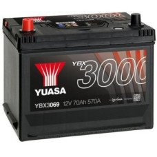 Автомобильный аккумулятор YUASA SMF Japan 6СТ-70Ah Аз ASIA 570A (EN) YBX3069