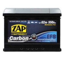 Автомобильный аккумулятор ZAP Carbon EFB (L2) 62Ah 550A R+ 562 05z