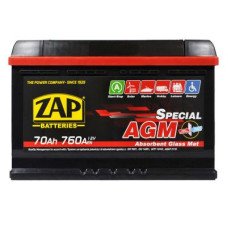 Автомобільний акумулятор ZAP AGM (L3) 70Ah 760A R+ 570 02z