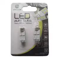 Автолампа Zollex LED V220388 1шт. (Фестони / 36мм, синій, 12V, SMD 5050x4)
