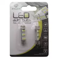 Автолампа Zollex LED V2231 1шт. (Фестони / 36мм, білий, 12V, SMD 2835x9)