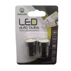 Автолампа Zollex LED S0805 1шт. (G18.5/BA15S, white, 12V, SMD 2835x8)