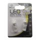 Автолампа Zollex LED T1101 1шт. (T10, white, 12V, 1W HPx1)