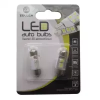 Автолампа Zollex LED V2209 1шт. (Фестони / 31мм, білий, 12V, SMD 5050x2)