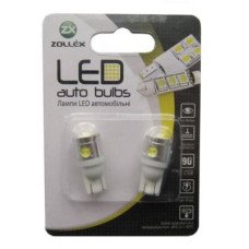 Автолампа Zollex LED T1129 1шт. (T10, white, 12V, (0,2+1W) HPx4)