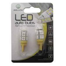Автолампа Zollex LED T110525 1шт. (T10, amber, 12V, SMD 5050x9)