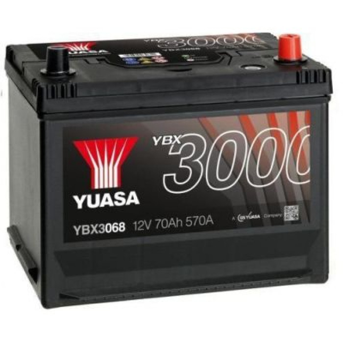 Автомобильный аккумулятор YUASA SMF Japan 6СТ-70Ah АзЕ ASIA 570A (EN) YBX3068