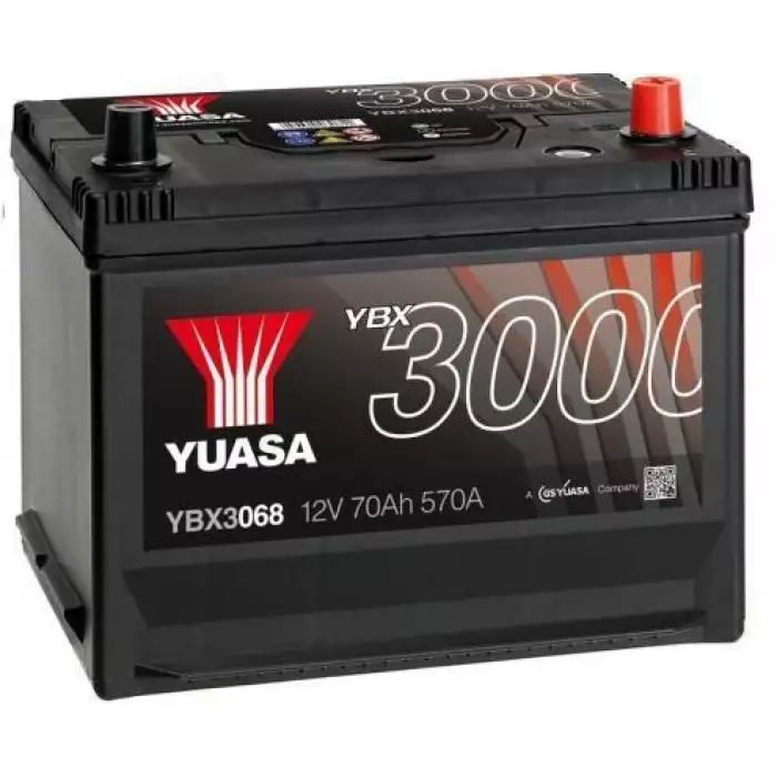 Автомобильный аккумулятор YUASA SMF Japan 6СТ-70Ah АзЕ ASIA 570A (EN) YBX3068