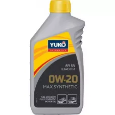 Автомобільна моторна олива YUKO MAX SYNTHETIC 0W-20 1л 4823110400913