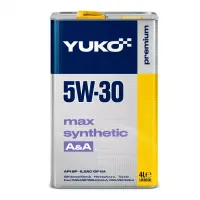 Автомобільна моторна олива YUKO MAX SYNTHETIC A/A 5W-30 4л 4823110401521