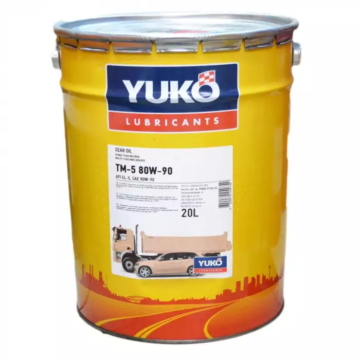 Масло трансмиссионное YUKO ТМ-5 80W-90 GL-5 20л