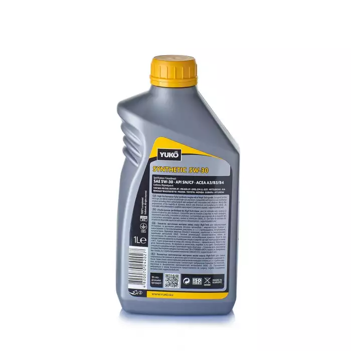 Автомобільна моторна олива YUKO SYNTHETIC 5W-30 1л