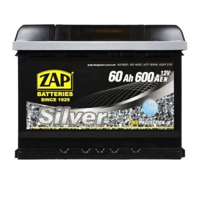 Автомобільний акумулятор ZAP Silver 60Ah АзЕ 600A (EN) 560 83
