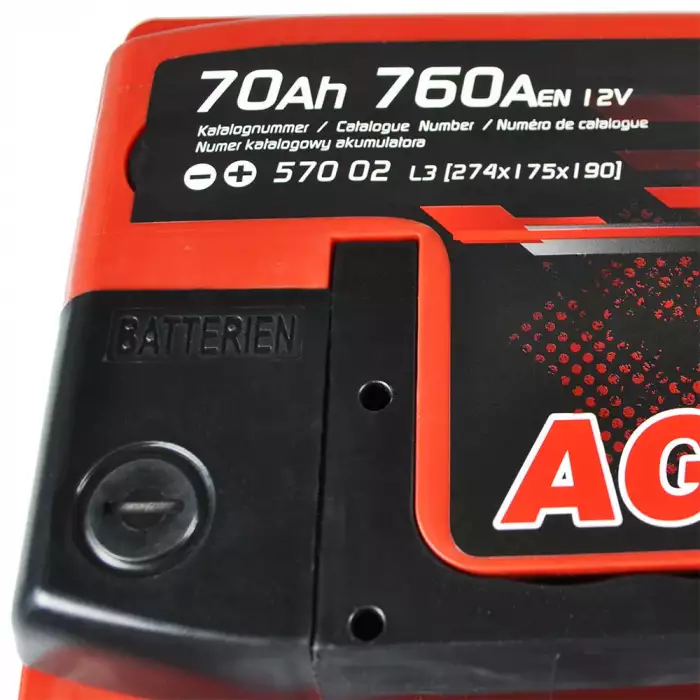 Автомобильный аккумулятор ZAP AGM (L3) 70Ah 760A R+ 570 02z