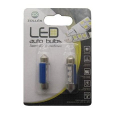 Автолампа Zollex LED V100488 1шт. (Festoon/36mm, blue, 12V, SMD 2835x6)