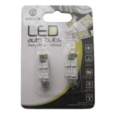 Автолампа Zollex LED V220388 1шт. (Фестони / 36мм, синій, 12V, SMD 5050x4)