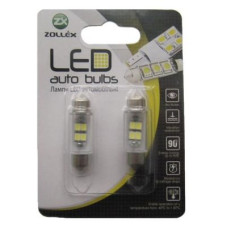 Автолампа Zollex LED V1003 1шт. (Festoon/36mm, white, 12V, SMD 2835x4)
