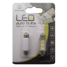 Автолампа Zollex LED V2219 1шт. (Festoon/36mm, white, 12V, SMD 5050x3)