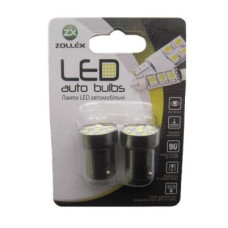 Автолампа Zollex LED S0805 1шт. (G18.5/BA15S, white, 12V, SMD 2835x8)