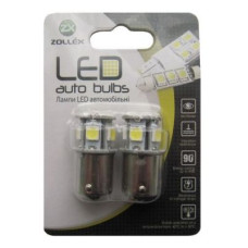 Автолампа Zollex LED S0907 1шт. (S25 / BA15S, білий, 12V, SMD 5050x8)