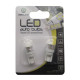 Автолампа Zollex LED T1101 1шт. (T10, white, 12V, 1W HPx1)