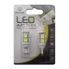 Автолампа Zollex LED T1122 1шт. (Т10, білий, 12V, SMD 2835 + 5050x12)