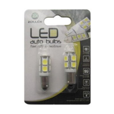 Автолампа Zollex LED S1115 1шт. (BA9S, білий, 12V, SMD 5050x9)