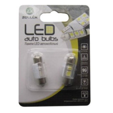 Автолампа Zollex LED V2209 1шт. (Festoon/31mm, white, 12V, SMD 5050x2)