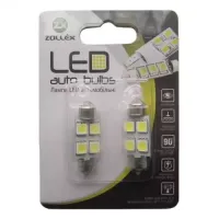 Автолампа Zollex LED V220324 1шт. (Фестони / 36мм, білий, 24В, SMD 5050x4)