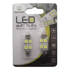 Автолампа Zollex LED V220324 1шт. (Фестони / 36мм, білий, 24В, SMD 5050x4)