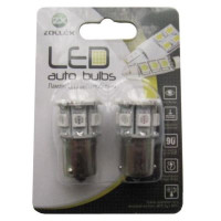 Автолампа Zollex LED S090925 1шт. (S25 / BAU15S, бурштинова, 12V, SMD 5050x20)