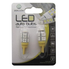 Автолампа Zollex LED T110525 1шт. (T10, amber, 12V, SMD 5050x9)