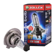 Автолампа Zollex Галоген УФ-фільтр 9624 (PX26d, Н7, 2800K, 12V, 55W)